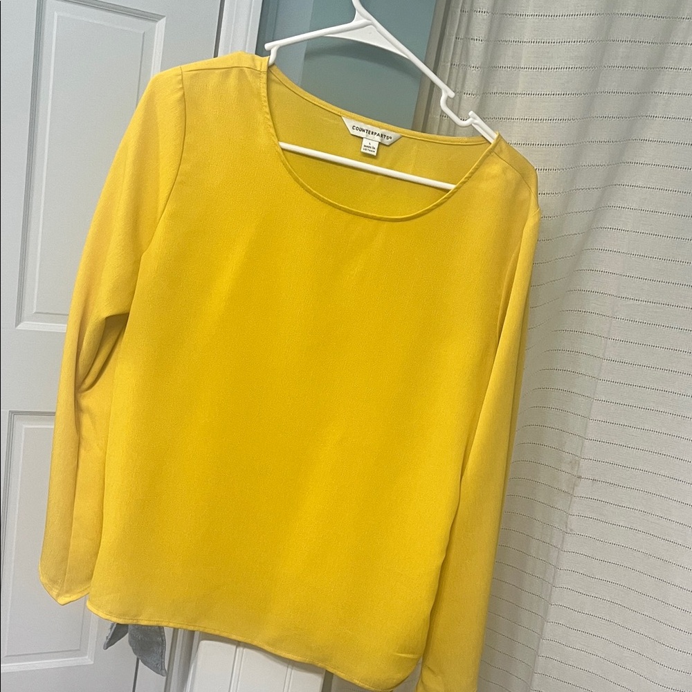 Counterparts Bright Yellow Blouse